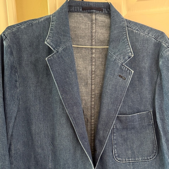 J. Crew Blue Denim Blazer - Picture 2 of 9